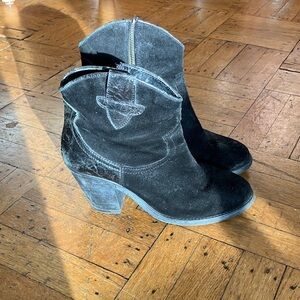 Beautiful black suede boots 39( 8-8.5)